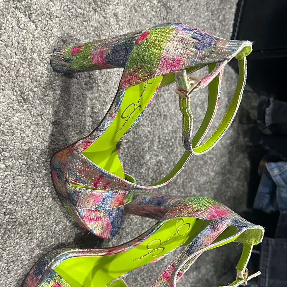 Jessica Simpson Multicolor Heels - Picture 3 of 4